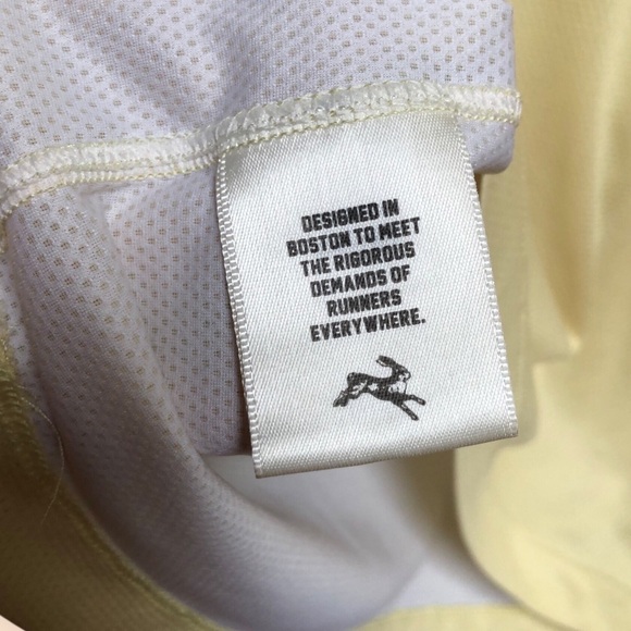 Tracksmith MENS Yellow Boston Short Sleeve T-shirt Running Jersey Performance M - Picture 7 of 13